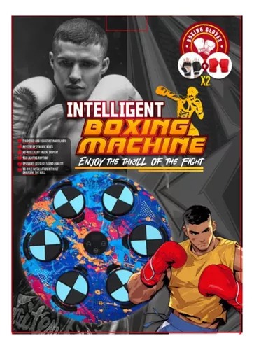 Máquina De Boxeo Musical Con 2 Pares Gua